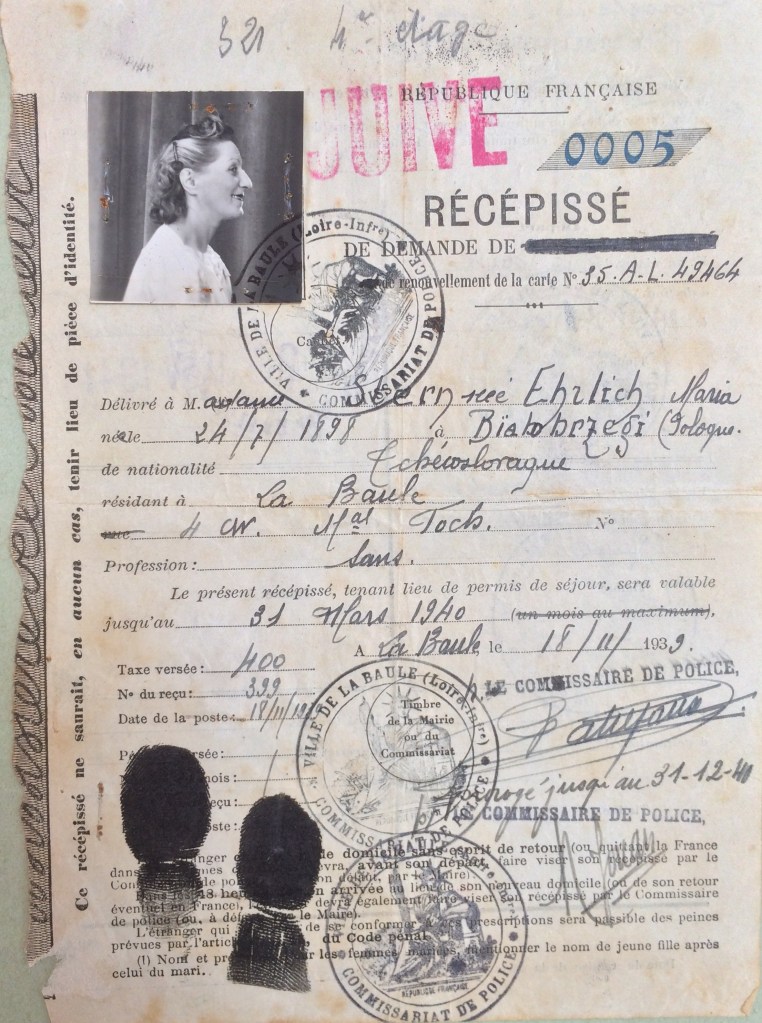 Dossier d'étranger de Maria STERN [ALDLA 4M939]