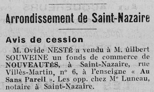 Affiches Régionales de l'Ouest 26 décembre 1939 [ADLA, presse en ligne]