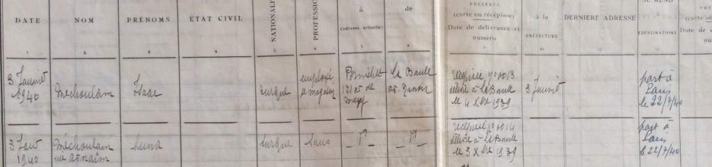 Visas Arrivées/Départs Etrangers [Archives Municipales de Pornichet 2I3]