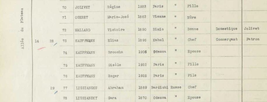 Recensement 1936 LeRaincy [Archives Départementales du Val d'Oise, RAINC139]