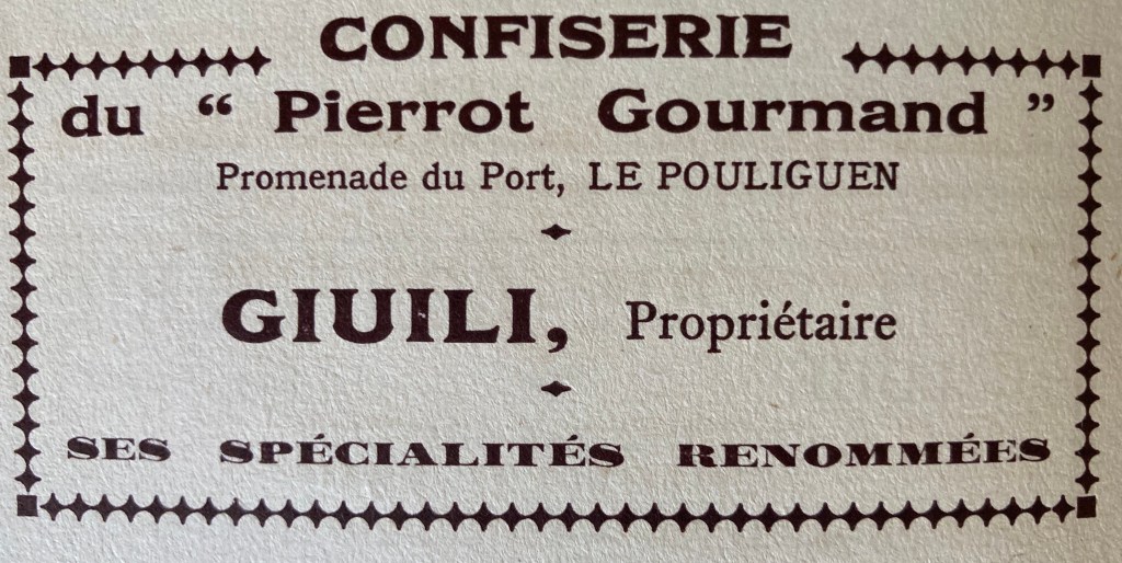 publicité Pierrot Gourmand