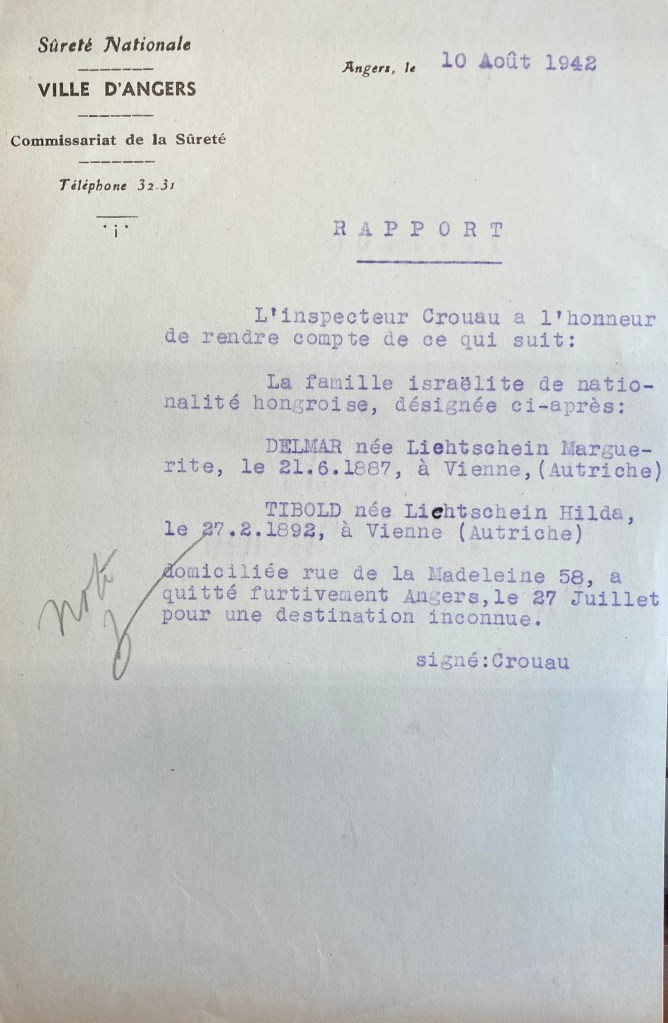 Contrôle de présence des Israélites1942-1944 [ADML 7W1]