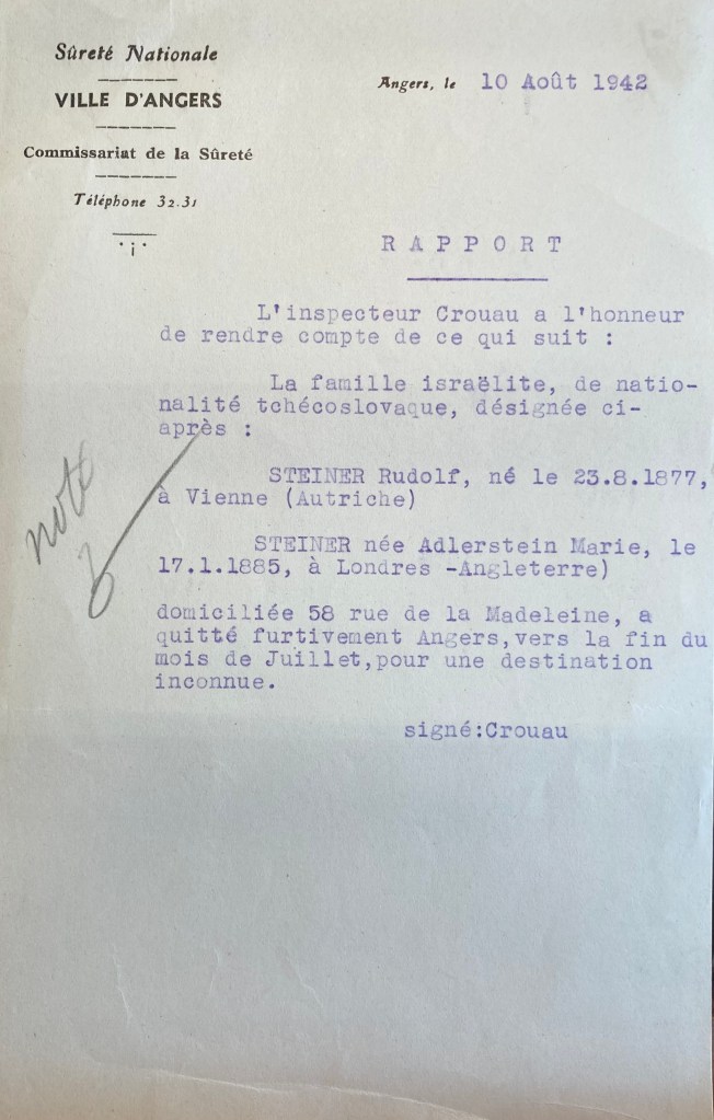 Contrôle de présence des Israélites 1942-1944 [ADML 7W1]