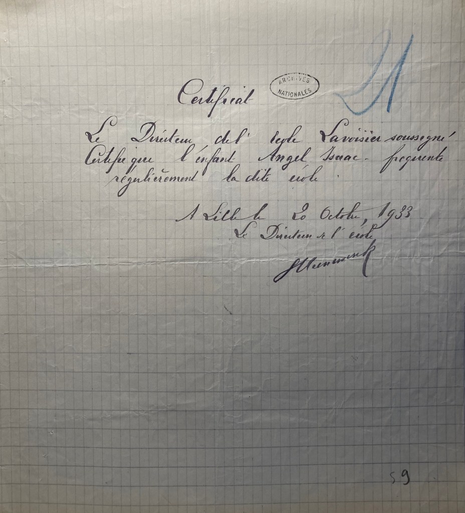 Dossier de naturalisation de Salomon ANGEL [AN BB/11/13308 dossier n°24373X30] 