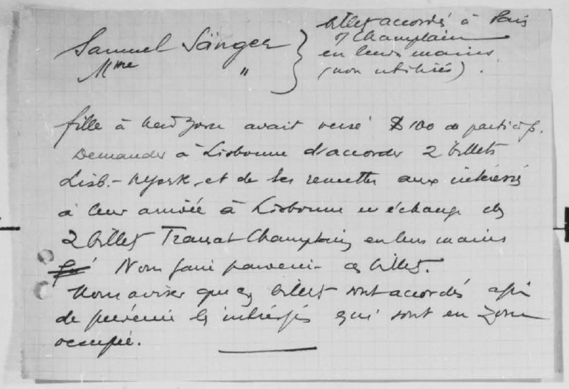 Center for Jewish History, YIVO Institute for Jewish Research, Records of HIAS-HICEM Main Office in Europe Sachsel - Sag, 1940-1943, RG 245.5 (France I-IV)